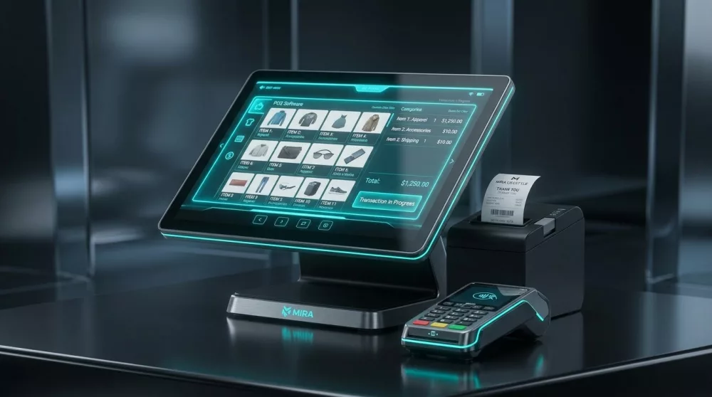 Système de caisse tactile ultra-moderne 3D
